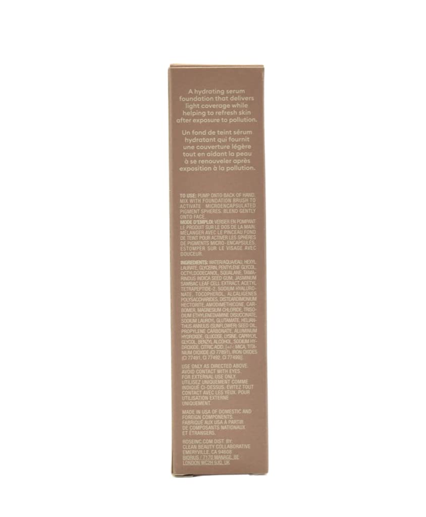 Rose Inc Skin Enhance dewy finish closeup highlights radiant skin.