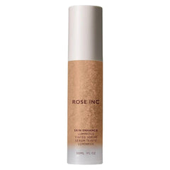 Rose Inc Skin Enhance bottle shows lightweight foundation for radiant, breathable coverage