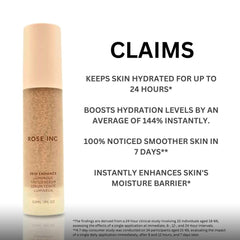 Rose Inc Skin Enhance texture demonstrates sheer coverage with natural glow