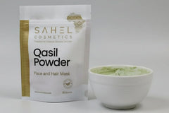 Roselle Naturals qasil paste in bowl ready to apply for customizable treatment