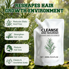 Rosemary Amino Acid Shampoo scalp care scene demonstrates oil-control