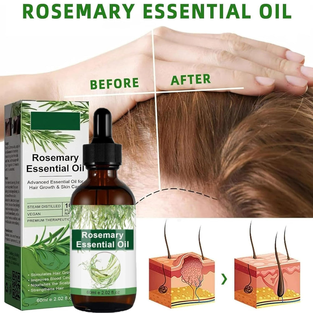 Rosemary Hair Growth Oil two-bottle pack — value and convenience.