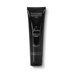 Rossano Ferretti Favoloso serum bottle highlighting defined, hydrated curls.