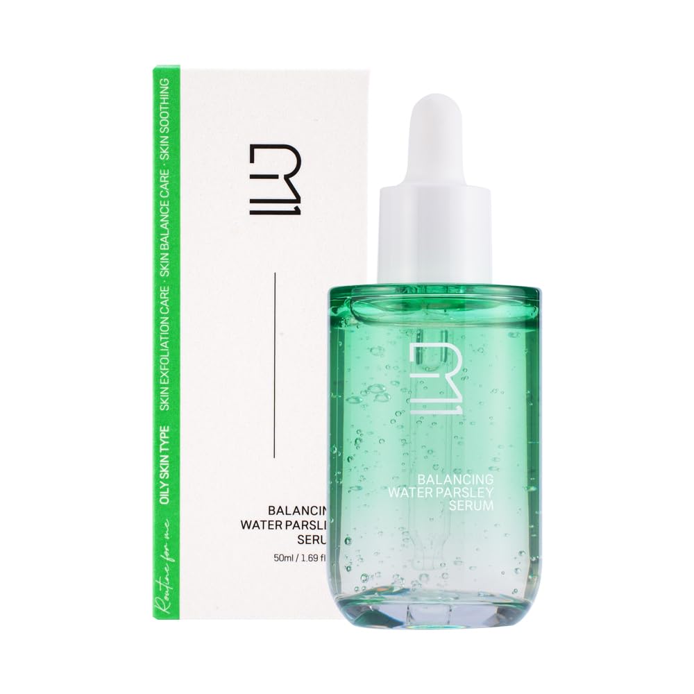 ROUME Water Parsley Serum bottle showcases sleek packaging for pore-minimizing care.