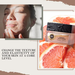 Round Barn Apothecary Quench evening primrose oil shot hints at essential fatty acids.