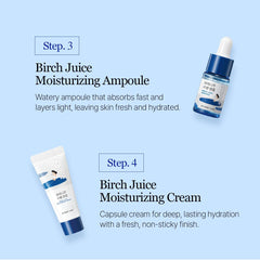 ROUND LAB Birch Juice Travel Kit mini set for a complete routine on the road.