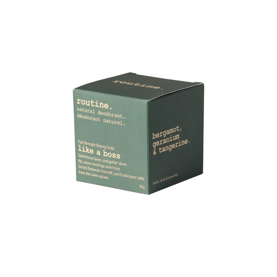 Routine deodorant application showing dime-sized amount for easy use