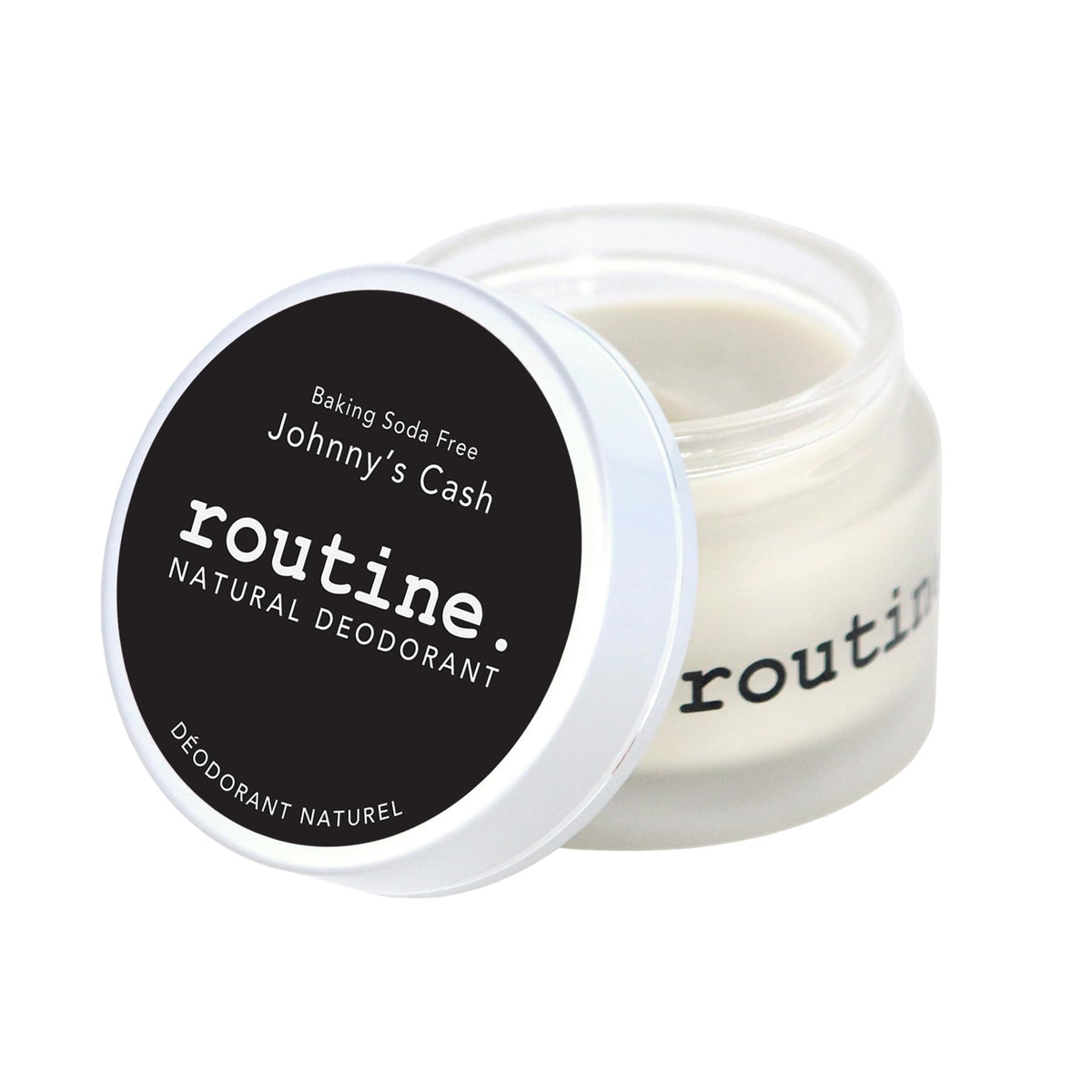 Routine cedarwood cream jar deodorant with woodsy scent for daily freshness