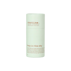 Routine Lucy in the Sky Deo Stick made with a recycled twist-up tube reduces plastic waste.