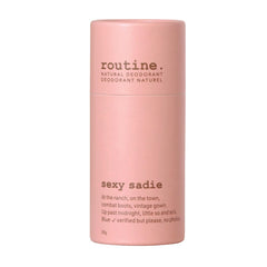 Routine Sexy Sadie Deo Stick with vanilla and cinnamon scent for long-lasting freshness.
