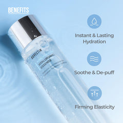 ROVECTIN Aqua Hyaluronic Essence dropper close-up highlighting quick absorption