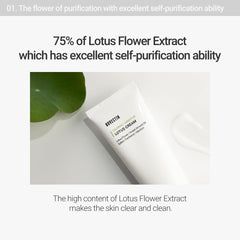 75 percent lotus water extract highlighted in ROVECTIN Calming Lotus Water Cream