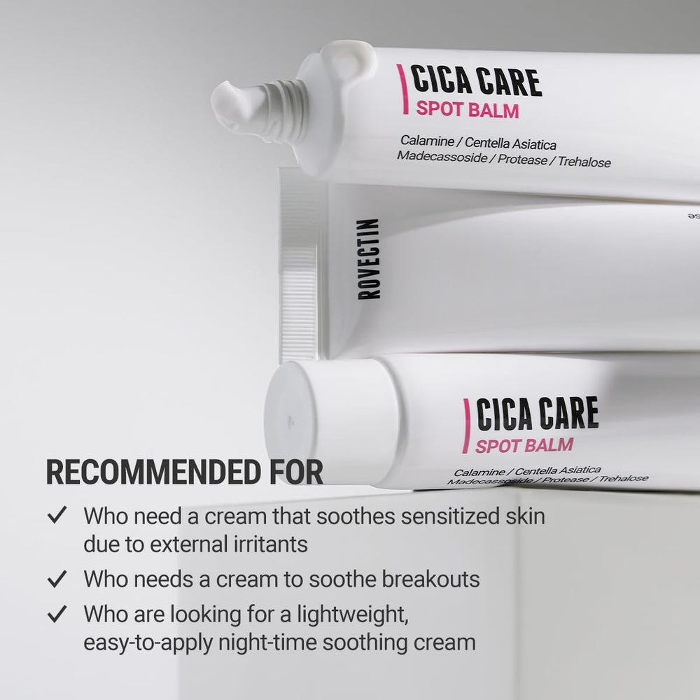 ROVECTIN Cica Care Face Balm applied on nose providing gentle relief