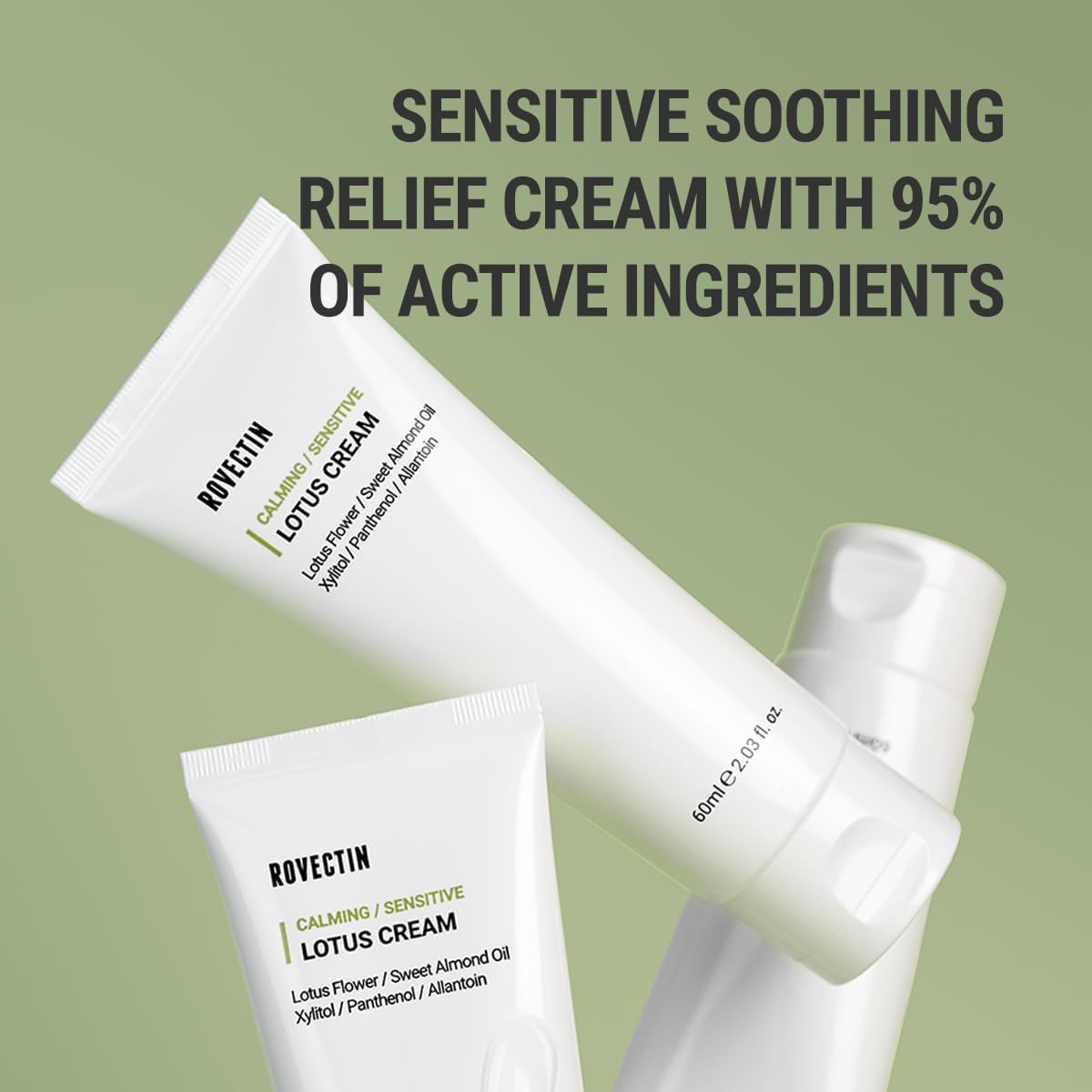ROVECTIN Vegan, cruelty-free skincare promise reflected in packaging and texture.
