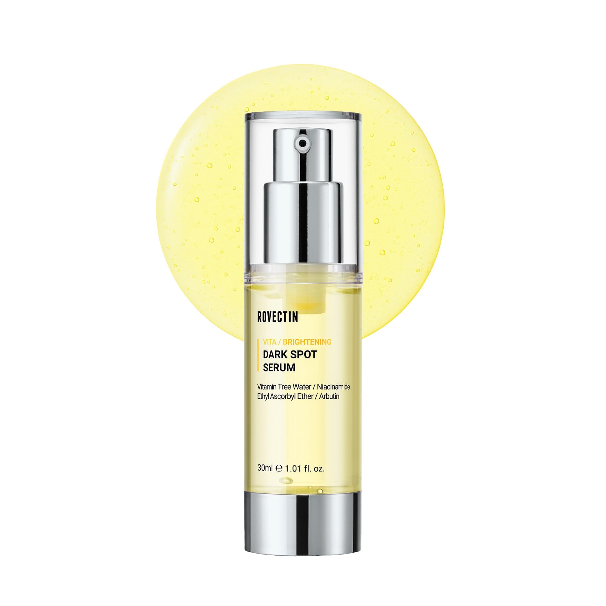 ROVECTIN Vita Dark Spot Serum bottle front for a gentle brightening routine.