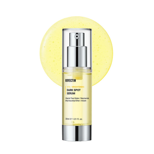 ROVECTIN Vita Dark Spot Serum bottle front for a gentle brightening routine.