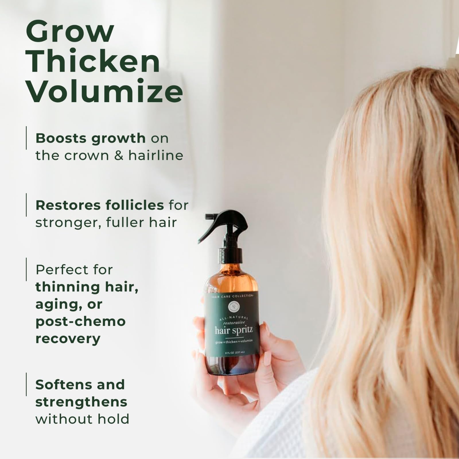Rowe Casa Organics Restorative Hair Spritz with rosemary and tea tree