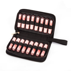 ROWNYEON lipstick organizer bag with 16 slots keeps lipsticks organized on the go