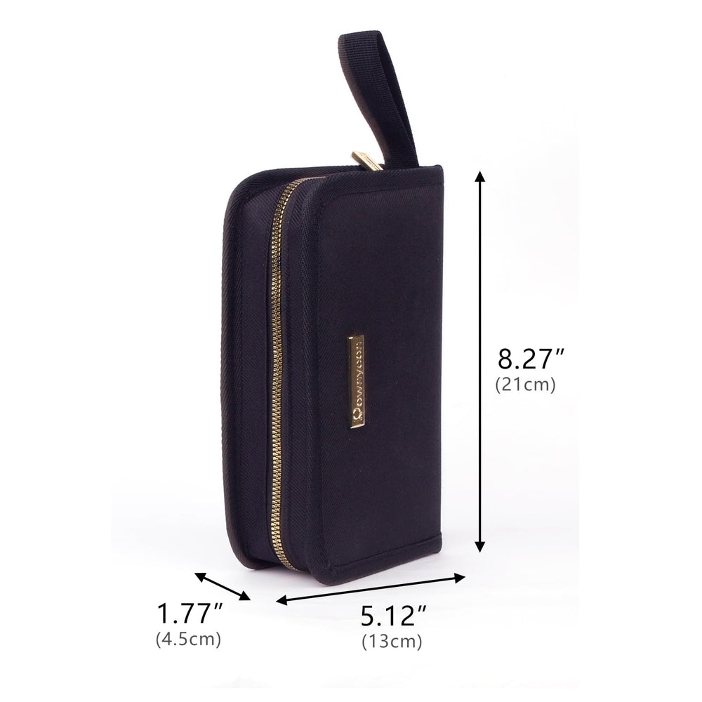 ROWNYEON travel lipstick case with waterproof fabric protects colors during trips