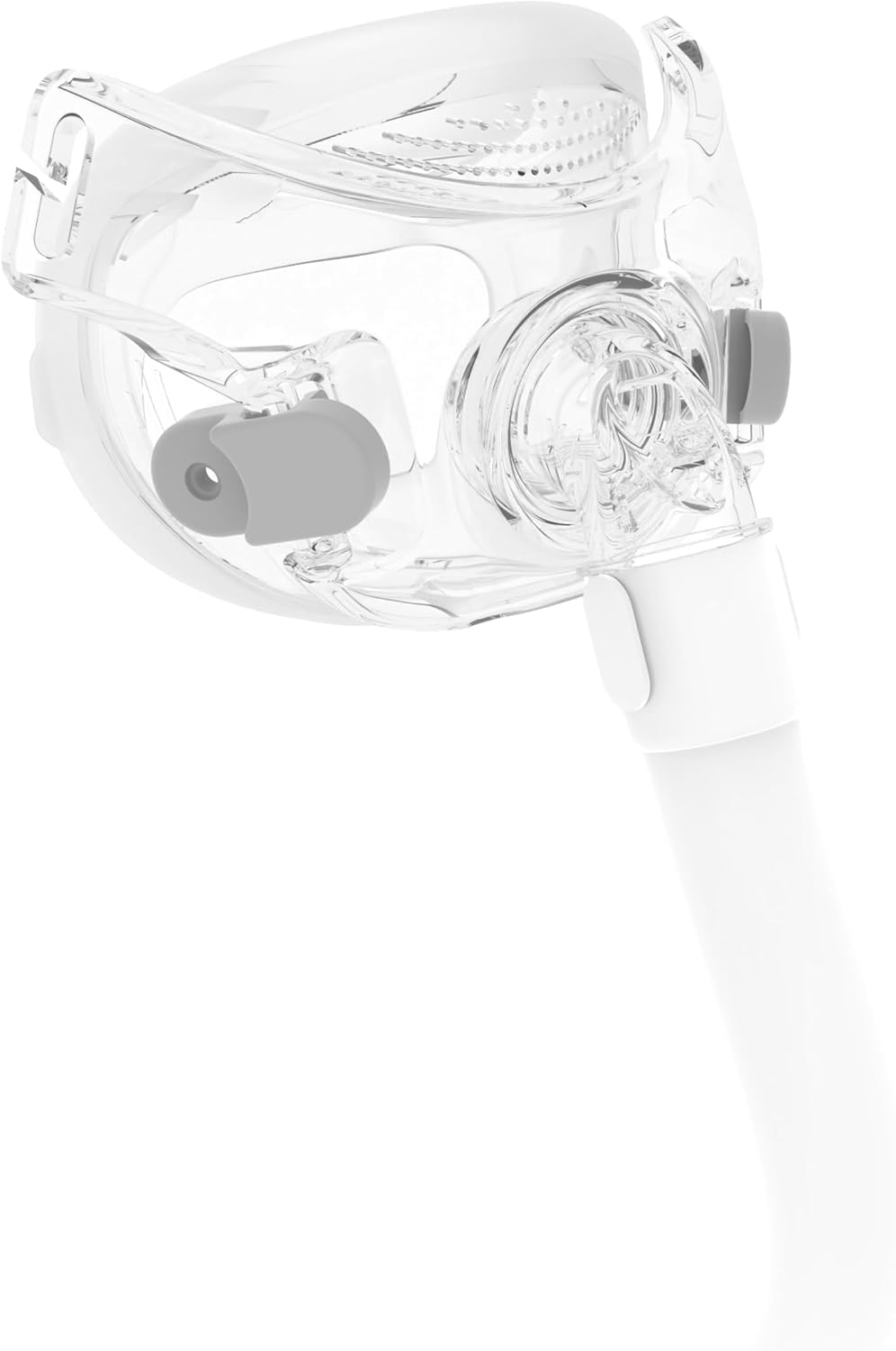 Roya Health Amara View assembly kit components: frame, clips, tube, and large cushion for comfortable wear.