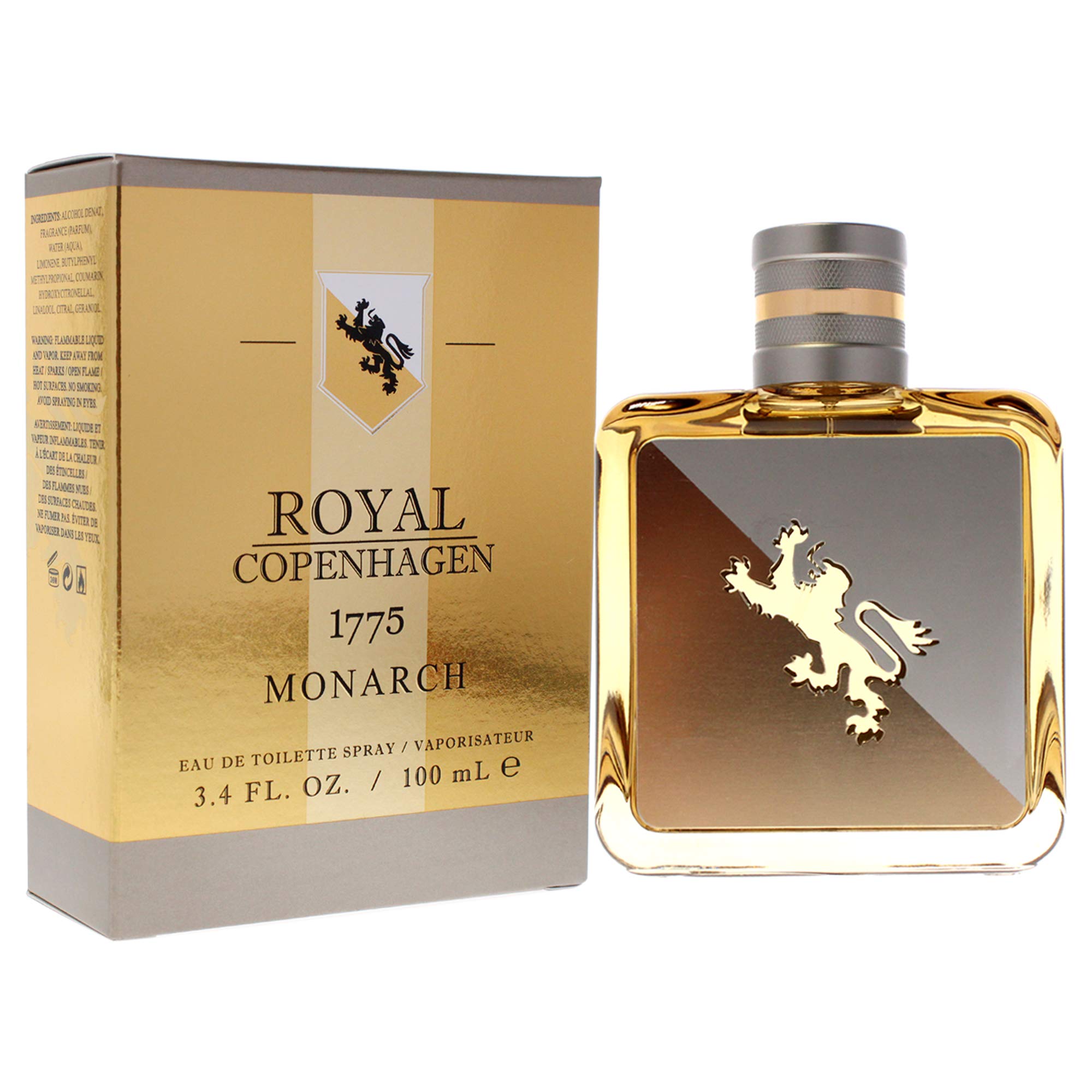 Royal Copenhagen 1775 Monarch EDT spray dispense for on-the-go refreshment.