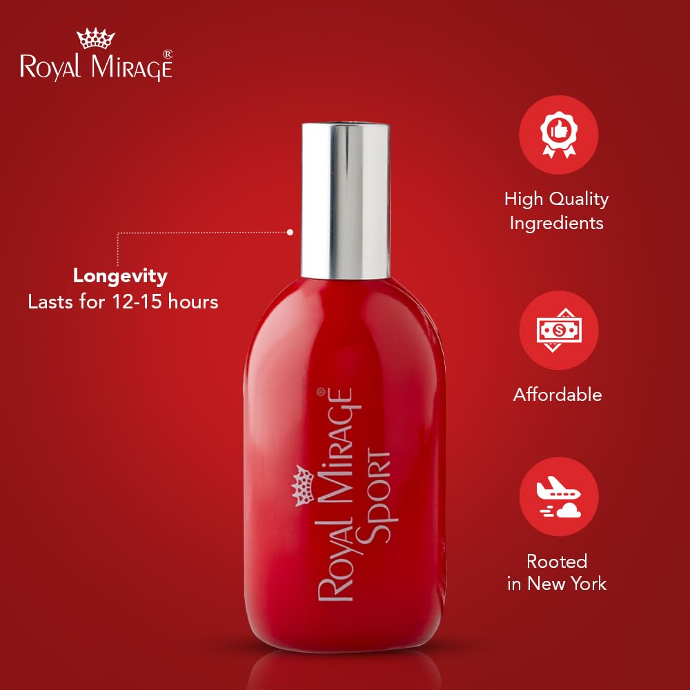 Royal Mirage Sport EDC recyclable packaging, eco-conscious luxury presentation.