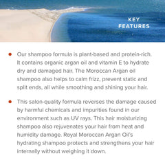 Royal Moroccan moisturizing shampoo salon-quality formula for durable color