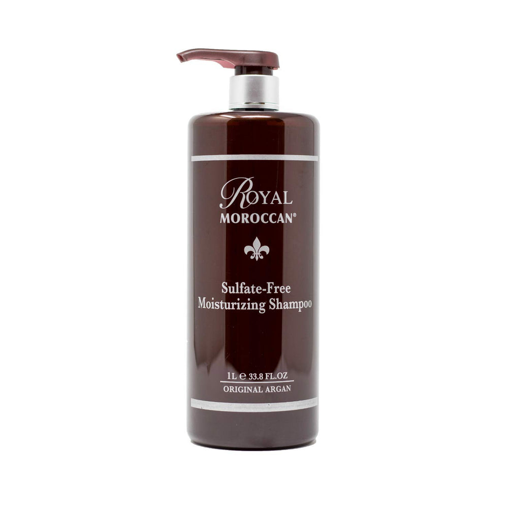 Royal Moroccan sulfate-free shampoo bottle for color-treated hair with gentle cleansing
