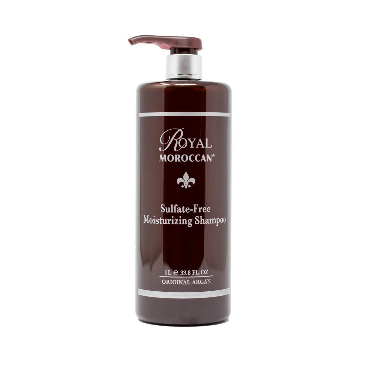 Royal Moroccan sulfate-free shampoo bottle for color-treated hair with gentle cleansing