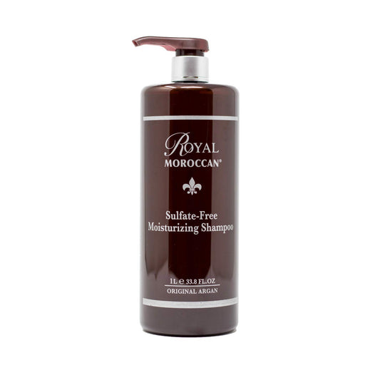 Royal Moroccan sulfate-free shampoo bottle for color-treated hair with gentle cleansing