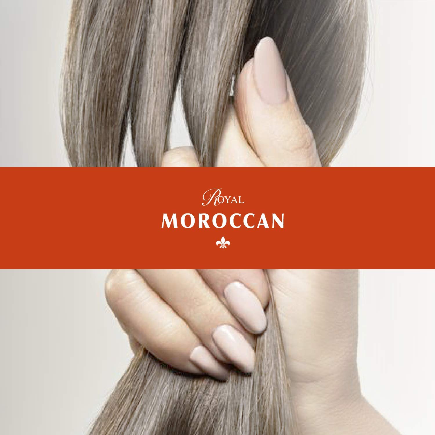Royal Moroccan sulfate-free shampoo bottle emphasizes natural cleansing without harsh chemicals