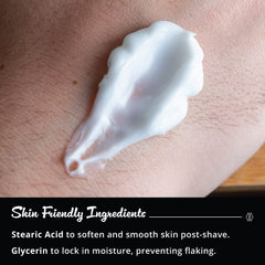 Royal Shave Aftershave Lotion application near the jawline for smooth, refreshed skin.