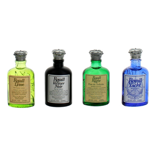 Royall Lyme Modern Mini Collection packaging box highlighting travel-ready 10ml bottles.