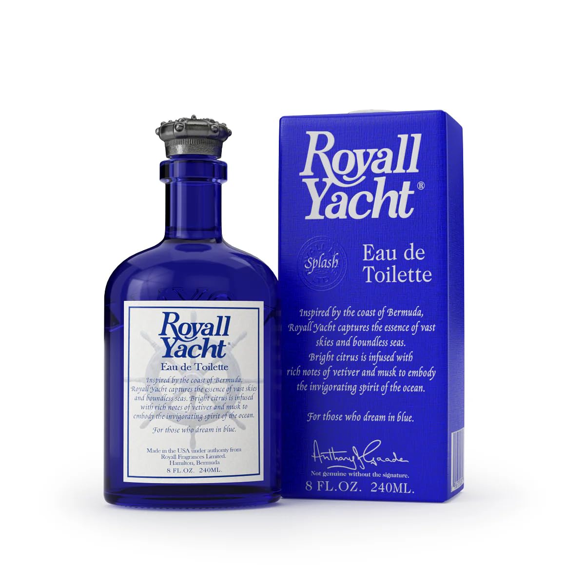 Royall Yacht bottle pour evokes seaside-inspired scent for daily wear