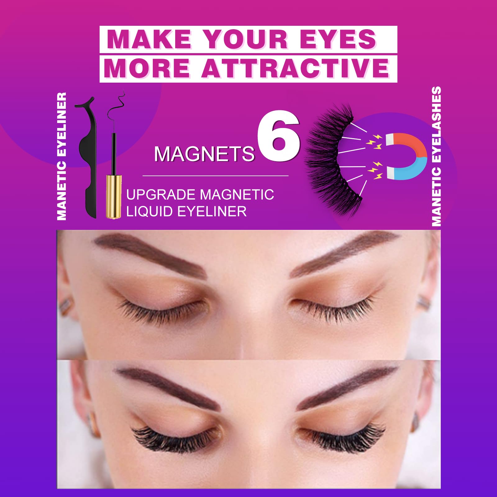 Royaomis reusable lashes can be worn up to 20 times with care.