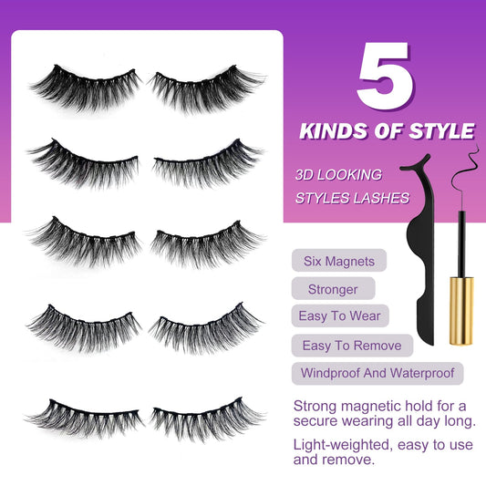 Royaomis six-magnet upgrade lashes deliver stronger adhesion and secure wear.