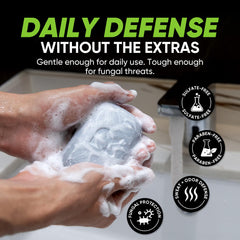 Roycederm Antifungal Soap feet and toes demonstrate active lifestyle solution