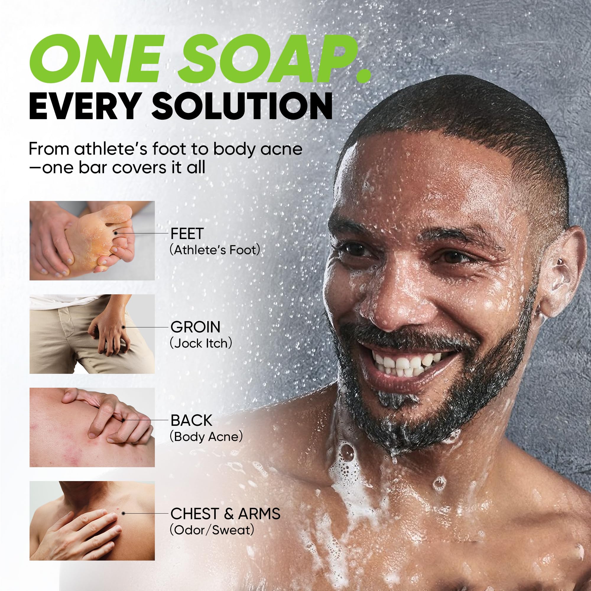 Roycederm Antifungal Soap two-bar-pack displayed for daily use and post-workout care