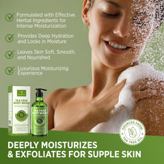 Roycederm foam lather on skin demonstrates gentle cleansing