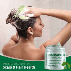 RoyceDerm Rosemary Mint essential oil bottle emphasizing rosemary oil for scalp care