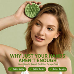 Roycederm Pre-shampoo routine scene illustrating scalp prep