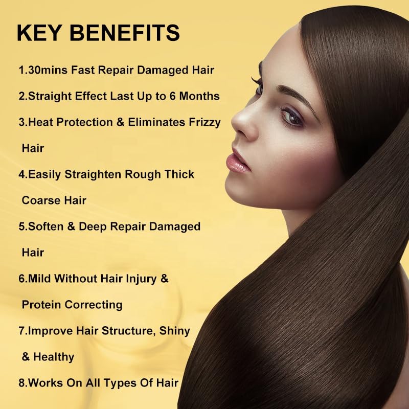 Royco Professional keratin application on hands for easy at-home use.