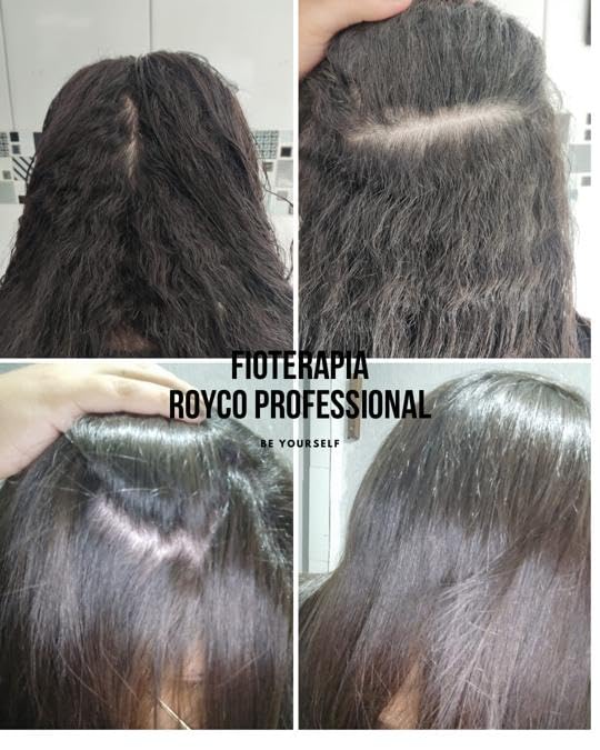 Royco Professional salon-use scene with stylist applying treatment.