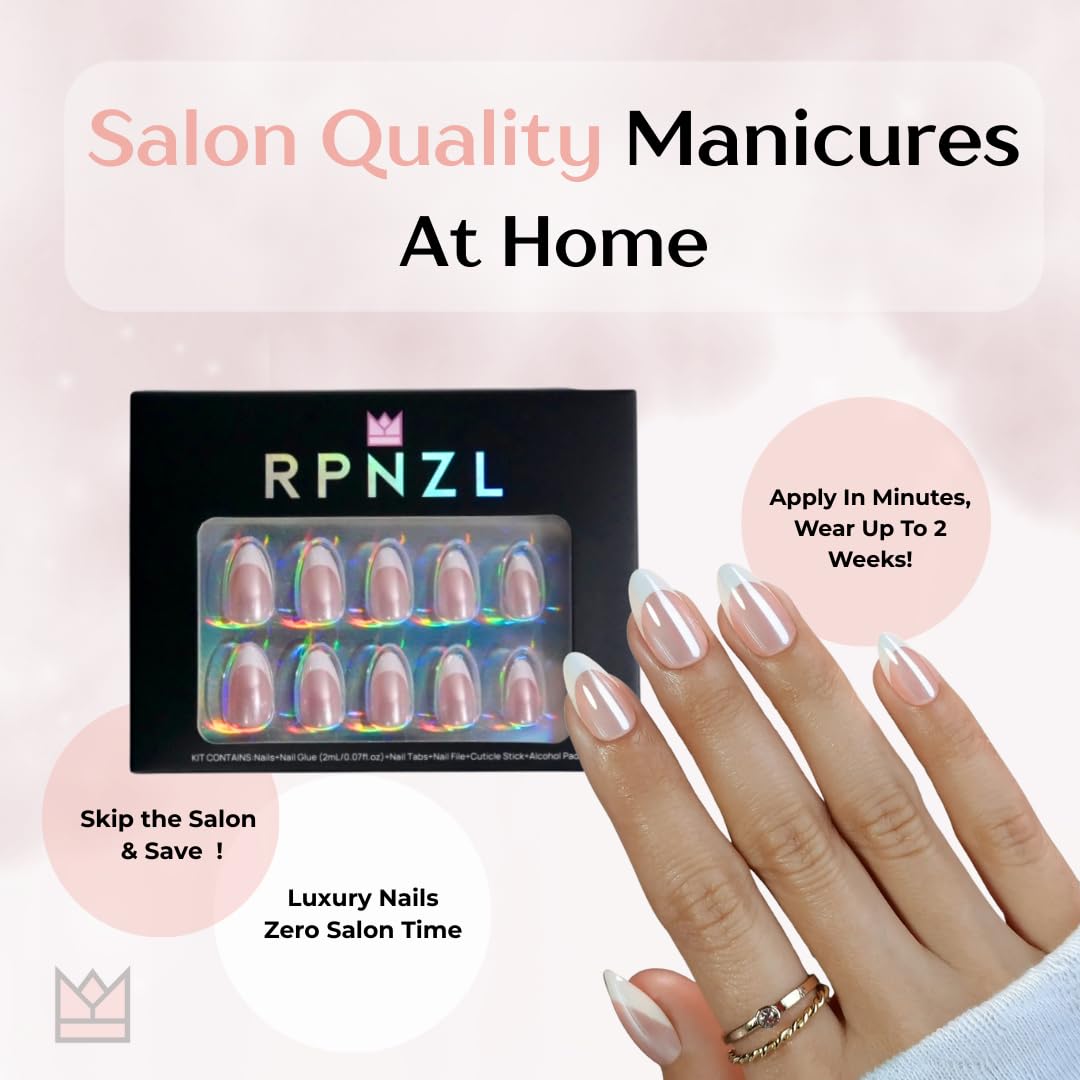 RPNZL French Toast nails 32-nail set in 16 sizes for a precise fit.