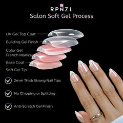 RPNZL nail glue bottle ensures secure, longer wear of tips.