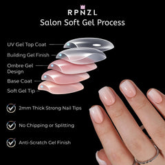 RPNZL 32 nail kit in 16 sizes for a secure fit