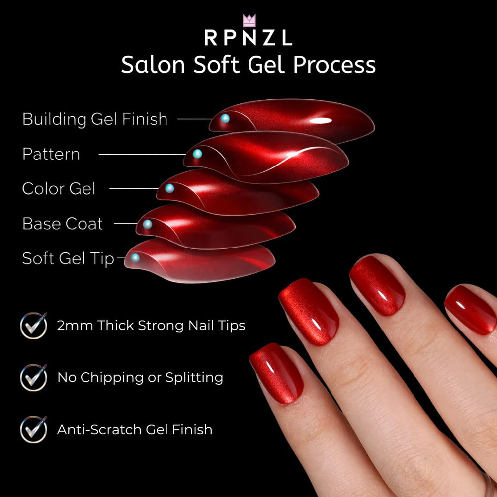 RPNZL Ruby nails glue tubes offering long-wear option