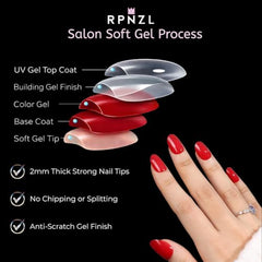 RPNZL Scarlett nail glue for up to two weeks of wear