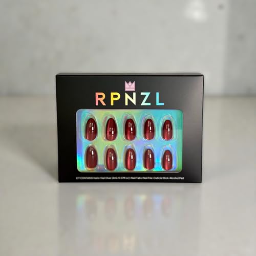 RPNZL Sorbet almond nails in a 16-size kit for precise, comfortable fit.