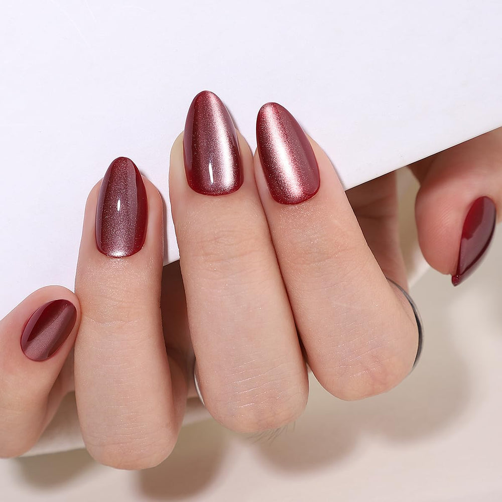 RPNZL Sorbet Cat Eye UV finish nails deliver glossy look with chip resistance.